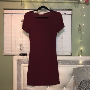 Simple Maroon Dress